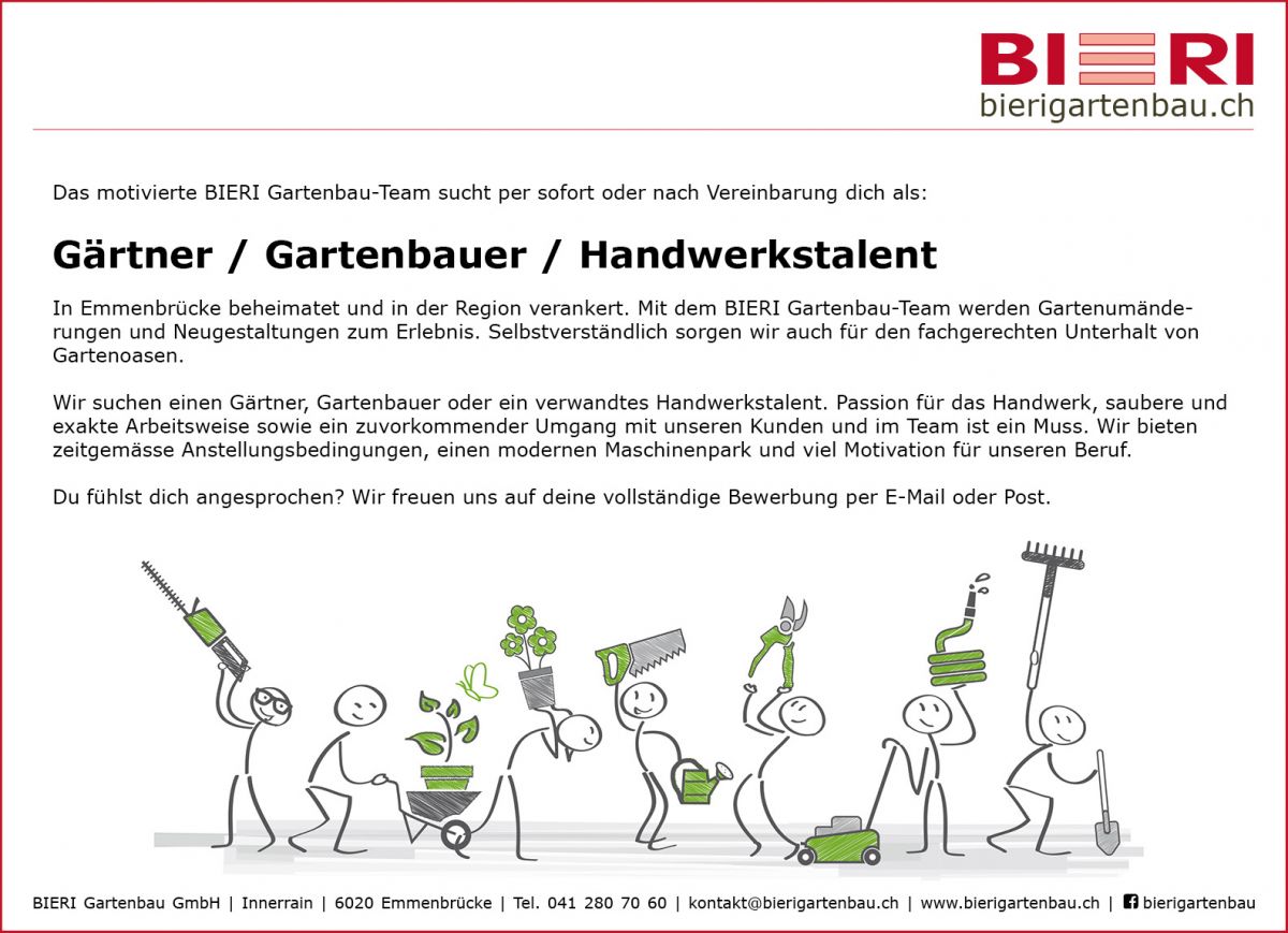 Gärtner - Gartenbauer - Handwerkstalent